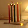 Luces de Velas Electrónicas de Colores con Control Remoto, Cabeza de Llama Larga Transfronteriza, Velas de Cumpleaños para Ambiente de Fiesta del Día de San Valentín