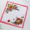 Venta al por mayor de fábrica Pañuelo estampado exquisito para mujer Pañuelo de algodón retro de ala ancha clásica Bufanda cuadrada de algodón para secar el sudor en verano