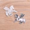 2 Colores 29 * 32mm Accesorios de joyería de aleación DIY con alas caballo Caballo Volador dije colgante animal 6C