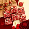 Sobre Rojo Pequeño Especial para Boda Creativo Cuadrado Mini Rojo para Boda Compromiso Bloqueo de Puerta Se Puede Tirar