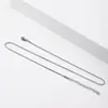 Cadena de Caja de Acero Inoxidable Chapado al Vacío en Oro Real Europea y Americana, No se Desvanece, Moda Simple, Versátil, Cadena para Clavícula de Acero de Titanio