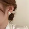 Pendientes de Perla con Letra de Diseñador Únicos para Mujer, Pendientes Versátiles y Elegantes de Celebridad de Internet