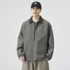 Chaqueta de Algodón Puro Elegante Transfronteriza para Hombre 2025 Nueva Chaqueta Lavado Americano Ropa de Trabajo Cuello Solapa Ropa de Primavera y Otoño para Hombre