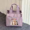 Lonchera de Alto Valor Estético para Oficinistas, Moderna y Popular, Gran Capacidad, Bolsa Portátil para el Trabajo, Versátil para Estudiantes, Sencilla y Elegante para Mamás
