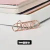 Fabricante de Clips de Papel al por Mayor Amazon Más Vendido Carta de Amor Clips de Papel Metálicos Chapados en Oro Rosa