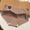 Maillard Ice Silk Meninas 'Traceless Underwear Mulheres Soft Antibacteriano 7A Antibacteriano Mulberry Silk Mid-Waist Cuecas Femininas