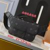 Moda Europea y Americana Nueva Bolsa de Pecho Bolsa de Pecho para Hombre Bolsa de Cintura con Solapa Bolsa de Cintura Deportiva Clásica Bolsa de Hombro Cruzada Presbiópica