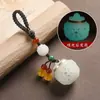 Bolsita Luminosa Hueca Colgante Llavero de Coche Colgante Pequeño para Bolso de Hombre y Mujer Colgante de Caja de Pastillas de Incienso para Aromaterapia