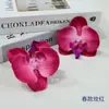Flor Artificial Orquídea Borboleta Flor Artificial Flor Falsa Adorno de Cabeça Hanfu Flor Pequena Decoração de Bolo de Sobremesa Flor de Seda Chapéu de Formatura