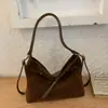 Transfronteiriço 2025 Nova Mochila de Camurça Fosca Novo Estilo Design de Nicho Simples Moda Bolsa Transversal para o Dia a Dia