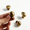 Ventas Directas de Fábrica de Manijas para Puertas de Armario de Aleación de Zinc Estilo Americano, Manijas Modernas Simples Brillantes de Bronce Antiguo para Cajones y Gabinetes de Agujero Único