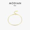 Modian prata de lei s925 estilo coreano design de personalidade versátil simples ins corrente osso de cobra pulseira de temperamento joia feminina