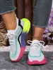 Nuevos Zapatos Deportivos para Mujer Primavera/Verano 2026, Transpirables de Moda, Suela Suave, Lona Casual, Ligeros para Correr, Suela Gruesa, Zapatos de Papá
