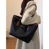 Bolsa Tote Feminina de Grande Capacidade para Primavera, Nova Bolsa Grande Fashion para o Dia a Dia, Bolsa de Mão com Alça de Ombro, Bolsa Tote de Tecido Oxford