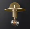 Lámpara de pared tipo faro de latón posmoderno todo cobre para casa de huéspedes, hotel, sala de estar, mesita de noche, lámpara de techo de lujo ligero para comedor, habitación, candelabro de techo