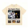 Stevie Kobi MVP Championship Retro Americano Algodão Puro Peso Pesado Gola Redonda Marca Tendência Transfronteiriça Manga Curta Camiseta