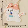 Parche de Bordado de Conejo de Peluche Autoadhesivo Original Dibujos Animados Accesorios para Ropa Decoración de Funda de Teléfono Parche de Tela en Stock