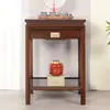 Nova Mesa de Centro de Madeira Maciça Estilo Chinês, Mesa Lateral de Sofá, Mesa de Canto, Mesa Quadrada Pequena, Gabinete Lateral, Mesa de Chá, Mesa de Chá para Sala de Estar, Suporte para Flores, Suporte para Aquário