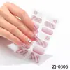 ZJ Filme Adesivo para Unhas em Gel à Prova d'Água Sem Secagem Adesivo Completo Adesivo Colorido Filme Adesivo de Unha para Primavera e Verão Papel Filme Adesivo de Unha Papel