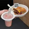 Suporte de Papel Descartável para Bebidas de Café de Brunch de Rua, Porta-Cachorro-Quente, Bandeja para Lanches Leves de Comida Ocidental, Acompanhamento para Citywalk