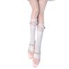 Calcetines Blancos de Encaje hasta la Pantorrilla Estilo Ballet para Mujer Primavera y Verano Delgados Jk Lolita Lazo de Correa Medias Cortas