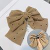 Acessórios de cabelo S2 para coque headdress grampo de estudante grampo para a parte de trás da cabeça estilo coreano celebridade da internet três camadas floral chiffon clipe de bico de pato