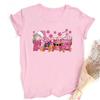 Camisa Navideña Rosa Retro para Mujer Camisa Vintage de Vacaciones