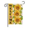 Bandera de jardín serie girasol directo de fábrica bandera de decoración de patio multicolor opcional