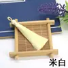 Aro para Tirar con Borla de Hilo de Hielo Mini Colgante Pequeño Accesorios para Bolsitas de Té Marcador de Libros Adornos Colgantes Accesorios al por Mayor