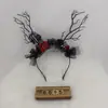 Tocado de Halloween Sombrero Mágico de Bruja Diadema Decoración de Maquillaje Diadema de Encaje Horquilla de Calabaza Accesorio para el Cabello de Fantasma