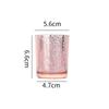 Taza de Vela Transfronteriza Taza de Vidrio para Aromaterapia Portavelas de Fragancia Regalo de Cumpleaños Decoración Galvanizado Plata Quebrada Cielo Estrellado
