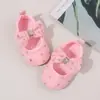 Primavera e Outono Sola De Borracha Macia Antiderrapante Sapatos Casuais Tendência Da Moda Impresso Arco Sapatos De Bebê BXC4152