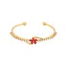 [Ice Meng] pulsera de acero inoxidable con flor de circonita, joyería de moda pequeña y fresca, nueva joyería transfronteriza B590