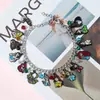 Pulsera con Dijes de Personajes de Película de Dibujos Animados Calientes Transfronterizos DSN Blancanieves Joyería de Aleación de Zinc Venta al por Mayor