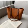 2022 nova bolsa texturizada de grande capacidade artística estilo coreano moderno, bolsa de ombro grande estilo ocidental, bolsa tote simples da moda feminina