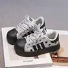 Zapatos Dexun Suaves para Niñas 2026 Primavera/Verano Nuevos Zapatos Casuales Versátiles de Moda para Niños Mayores, Tenis con Forma de Concha