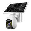 Cámara de vigilancia solar para exteriores con zoom 10x, tres imágenes, sin electricidad ni red, resistente al agua, intercomunicador remoto para teléfono móvil