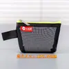 Bolsa de Almacenamiento de Nylon Color de Contraste Bolsa para Llaves Bolsa para Tarjetas Bolsa para Monedas Transparente Transparente Translúcido Billetera para Monedas Bolsa de Compras Bolsa Triangular para Tarjetas