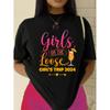 Camiseta de Color Sólido Simple de Color Sólido para Mujer de Venta Caliente Nueva Estación Independiente de Amazon Transfronteriza con Estampado de Letras de la Ciudad de Italia Combinación Perfecta