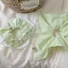 Scrunchie Cuadrado a Cuadros Verdes Estilo Bosque para Mujer, Lazo Fresco para el Cabello de Primavera y Verano, Elegante Accesorio para Moño Bajo