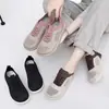 Zapatos de Malla Transpirables de Verano para Mujer, Zapatos tipo Mocasín Antideslizantes, Zapatos Casuales para Caminar, Zapatos de Tela Old Beijing para Mujer