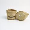 Venta de fábrica bolsa de fondo redondo de tela de yute bolsa de almacenamiento impermeable ornamental para macetas bolsa de tela de lino para plantas verdes al por mayor