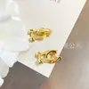 Fecho de pérola banhado a ouro em cobre de alta retenção de cor com incrustação de zircônia, fecho de fivela em forma de D universal, material para DIY, acessórios para joias, atacado