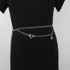 Moda Artística Corrente de Metal Feminino ins Pequeno Estilo Perfumado Simples Amor Corrente de Cintura com Terno Saia Cinto Fino