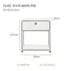 Mesa de noche modular usada con cajones de acero inoxidable, armario de almacenamiento moderno minimalista para dormitorio, mueble lateral USM