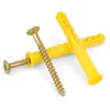 Peixinho Amarelo Pequeno Tubo de Expansão de Plástico Parafuso de Expansão Bucha de Expansão Bucha de Borracha Parafuso de Expansão 8/10mm Parafuso Autoatarraxante Galvanizado