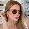 Gafas de sol nuevas de moda europea y americana, estilo vintage moderno, con un toque de alta gama, el mismo estilo que se populariza en internet, gafas con protección UV para hombres y mujeres