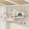 Estante de almacenamiento para dormitorio, cesta colgante de mesita de noche, cesta de almacenamiento para litera de dormitorio, herramienta de almacenamiento colgante tipo gancho montada en la pared