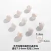 Li Tianran Floco de Neve Branco Fantasma Cristal Contas Soltas Pulseira de Contas DIY Contas de Mão Contas Redondas de 7-12mm Contas de Cristal