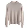 Suéter de malha feminino, camada base outono e inverno, suéter interno feminino, camada base de malha, suéter feminino de gola alta cruzada de manga longa